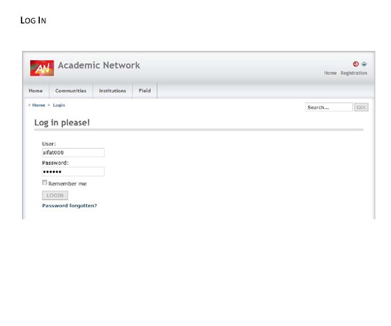Web Development: Academic Network (acanet)