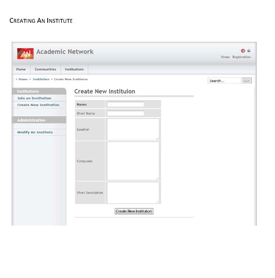 Web Development: Academic Network (acanet)