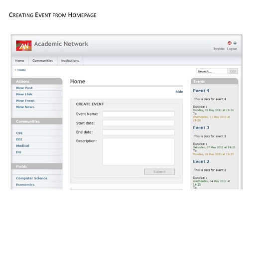 Web Development: Academic Network (acanet)