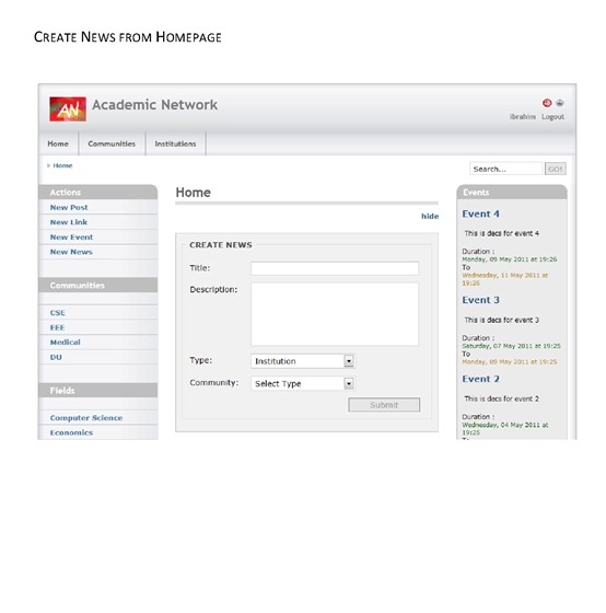 Web Development: Academic Network (acanet)
