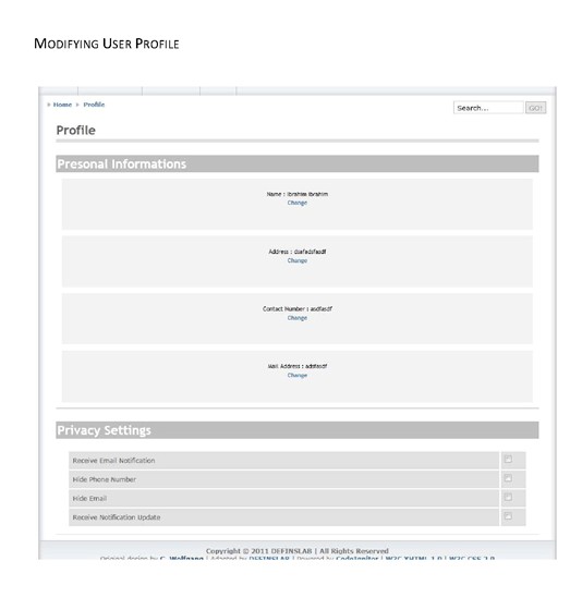 Web Development: Academic Network (acanet)