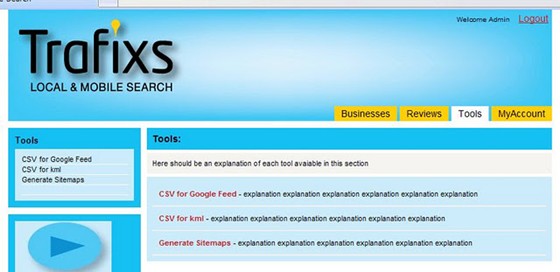 Web Development: Trafixs.com (Local Business Reviews)
